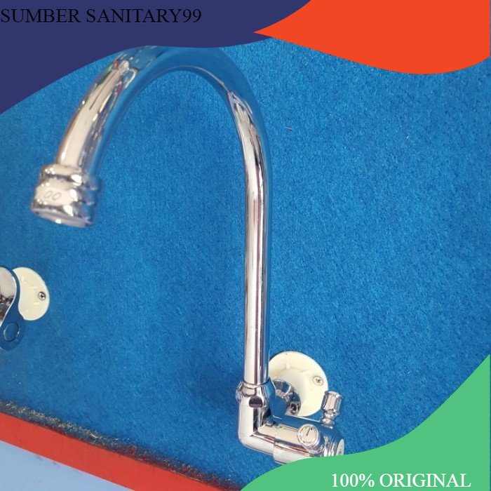 kran angsa/kran sink dari tembok