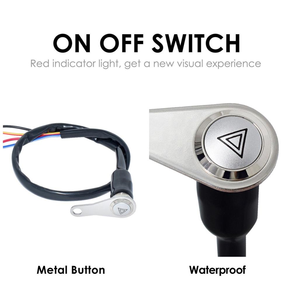 POPULAR Saklar Stang Motor Scooter Aksesoris Universal Double Flash Indicator Light Indicator Switch