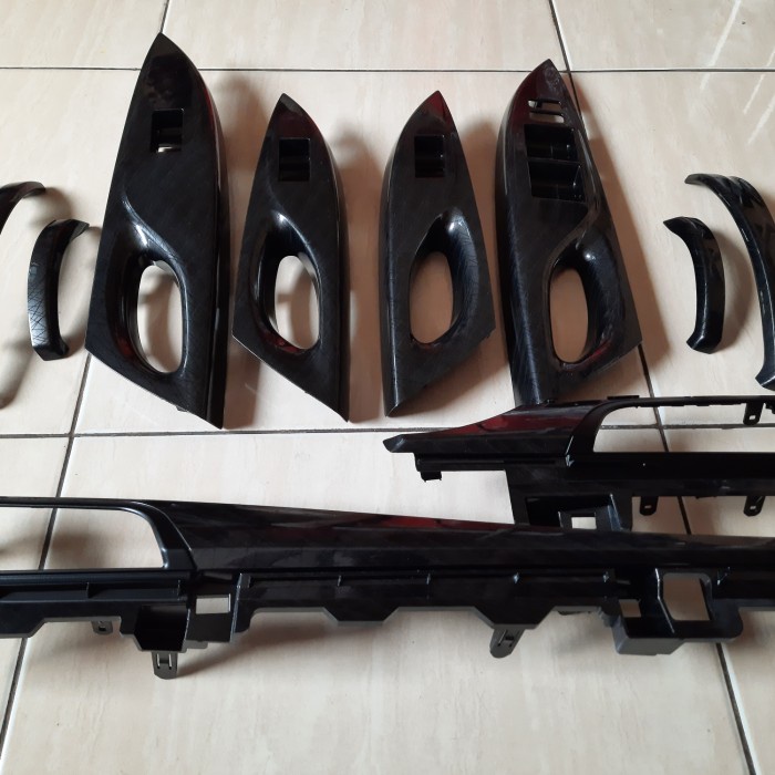 panel carbon interior vios gen 3 yaris tahun 2013 2017 ori