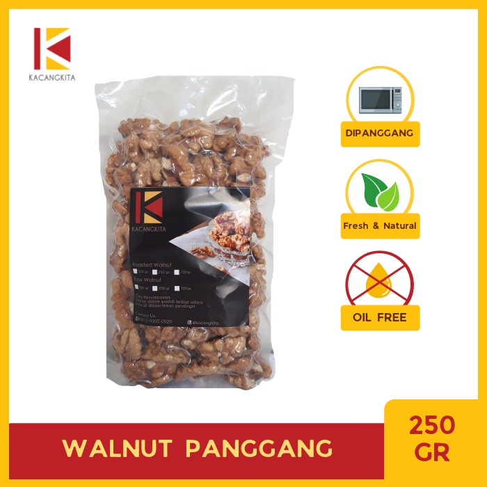 

Best Seller Roasted Walnut / Kacang Walnut Panggang 250gr