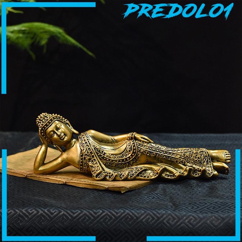 [Predolo1] Hadiah Patung Resin Patung Buddha Thailand Gaya Vintage Untuk Dekorasi Desktop