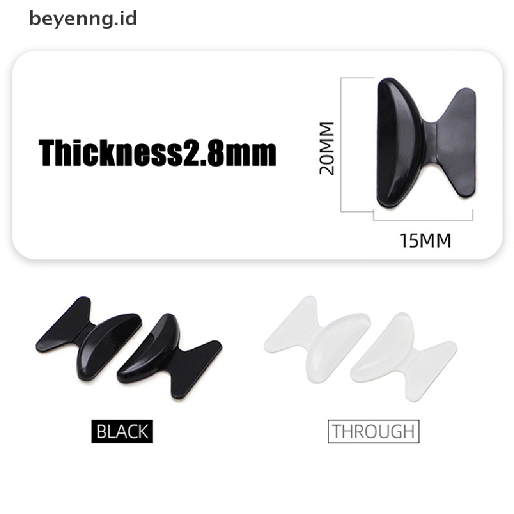 Beyen 5pasang Pad Hidung Silikon Anti Slip Untuk Kacamata Sunglasses Glasses ID