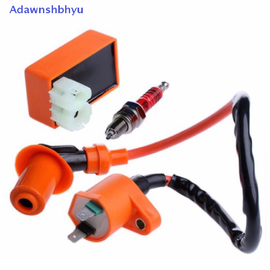 Cdi Koil Pengapian Racing Adhyu+Ignition Coil+Busi Untuk GY6 50cc 125cc 150cc ID