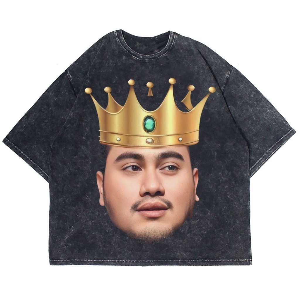 Patternmerch "king nassar" Oversize T-shirt | washed tee | kaos nasar vintage