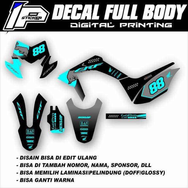 Decal Sticker Crf 150 L Redbull
