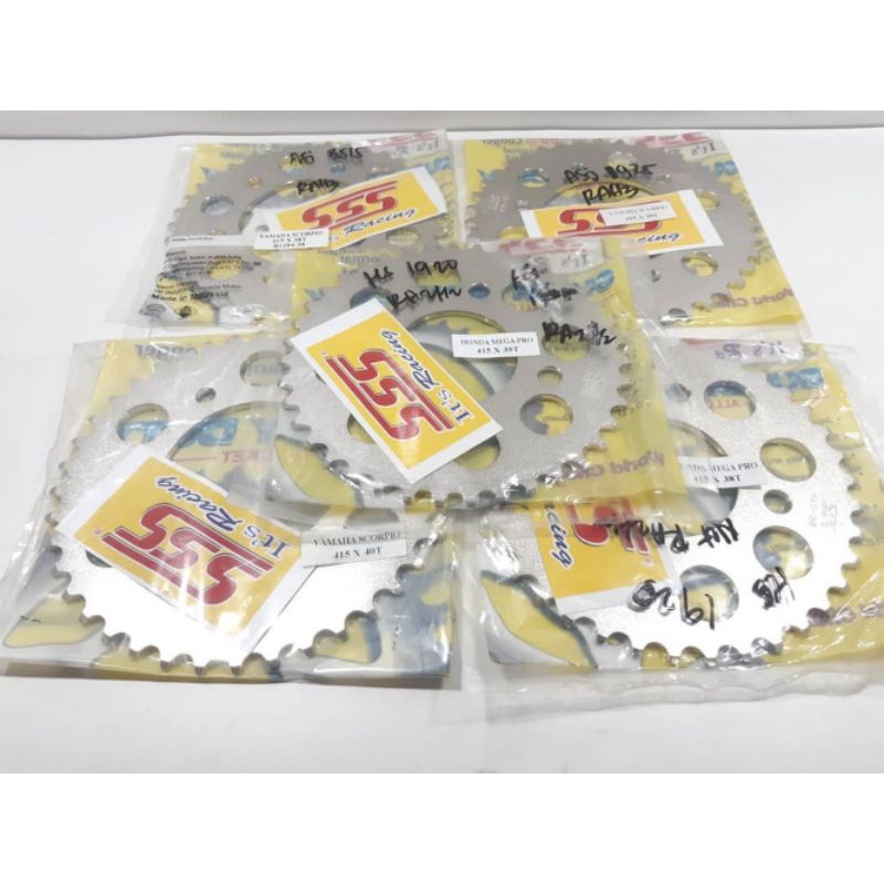 Gear SSS (Belakang) 415 (TIPIS) : MEGAPRO, NMP, CB150R, CBR150,