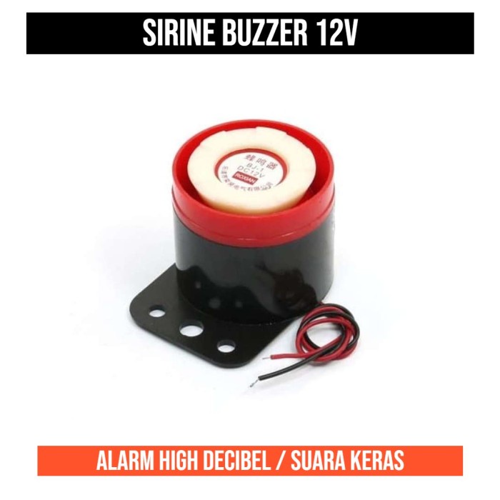 Buzzer Active 12V Sirene Alarm Speaker Sound 12 V High Decibel Keras