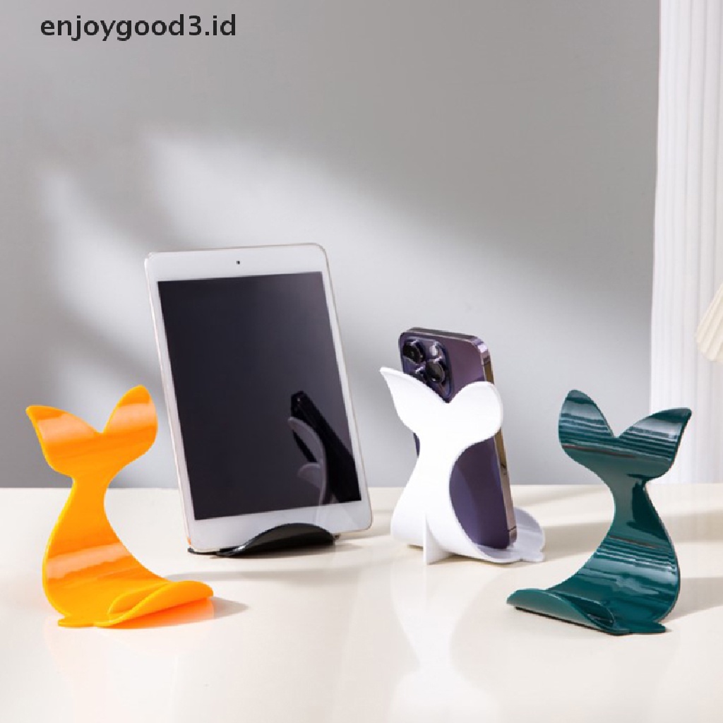 [Rready Stock] Kreatif Kartun Paus Ponsel Holder Tablet Dukungan Ponsel Socket Holder Stand Phone Handphone Aksesoris Universal (ID)