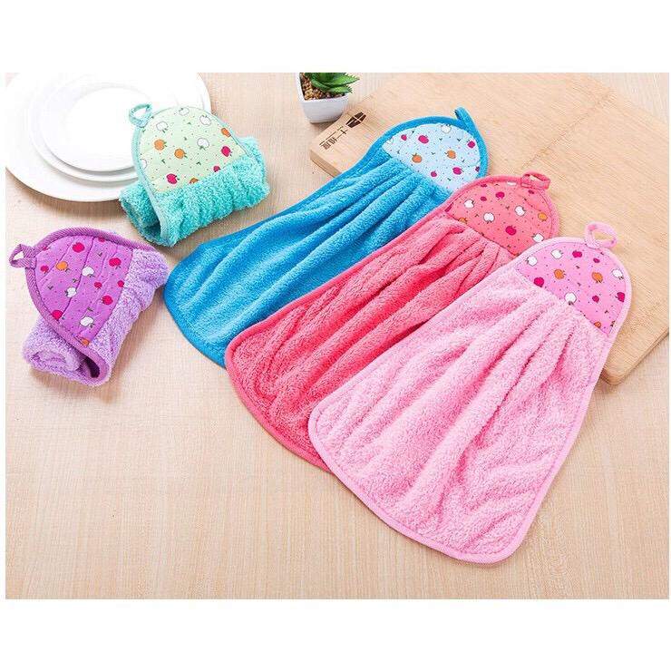 Kain Handuk Pembersih Meja Piring  / Lap Tangan Dapur Serbet Microfiber Gantung