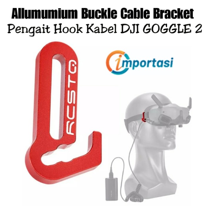 Alumuniun Hook Buckle Kait Kabel Bracket DJI GOGGLE 2 AVATA Line Cable