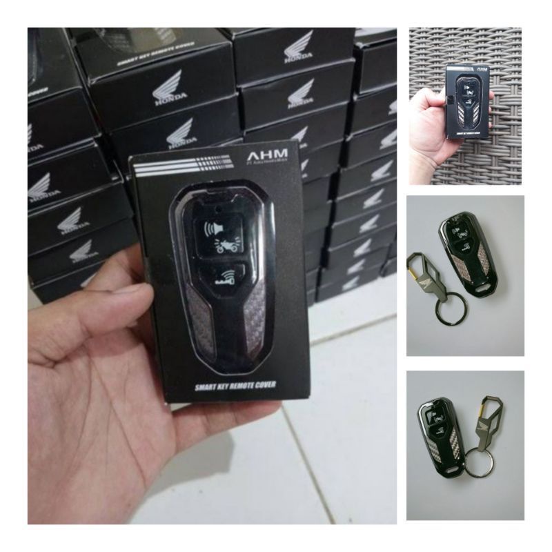 

Paket Cover Remot Honda Vario 160 ADV 160 PCX 160 Original AHM dan Gantungan Kunci Logo Honda berkah