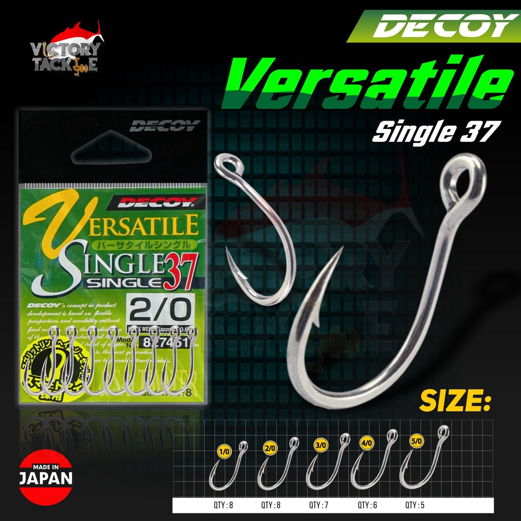 Kail Pancing DECOY SINGLE 37 VERSATILE LURE HOOK