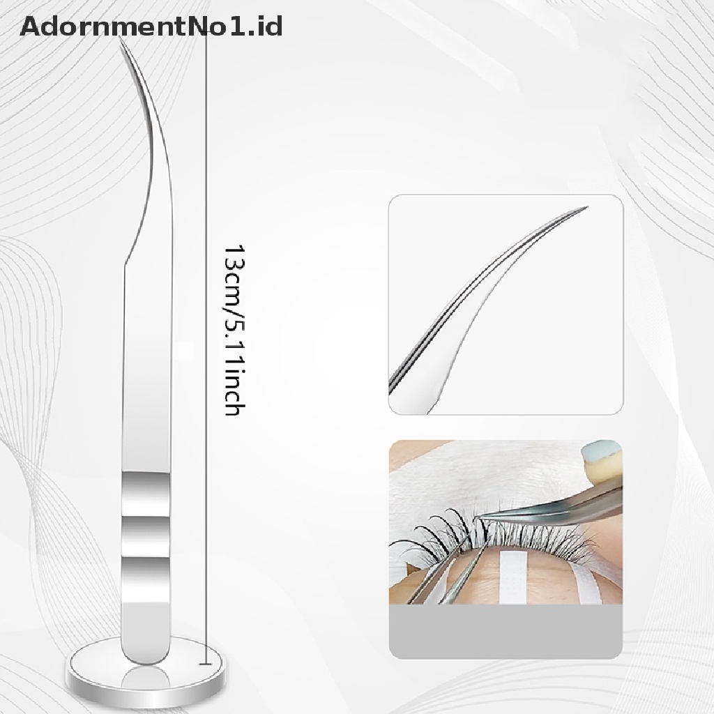 [AdornmentNo1] 420anti Bulu Mata Stainless Steel Pinset Bulu Mata Extension Antistatic Brow Lash [ID]