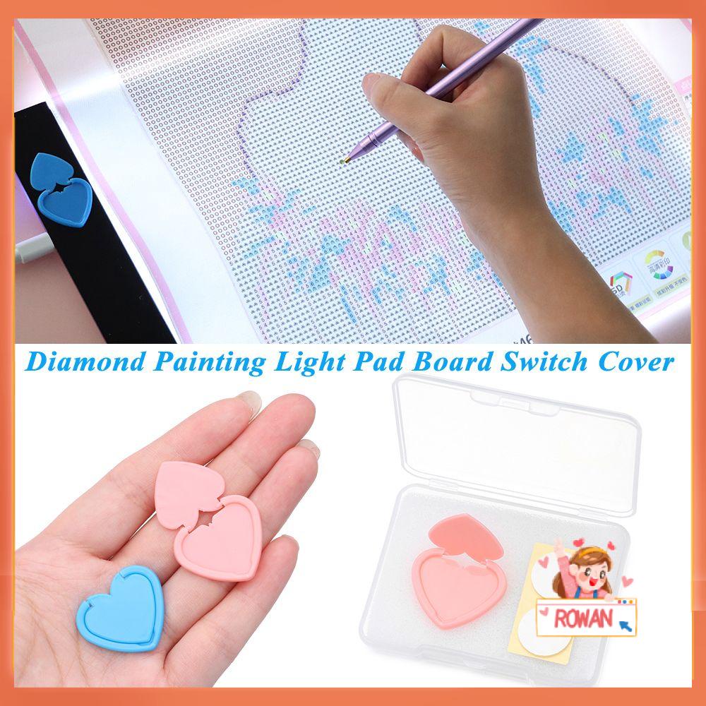 R-flower Light Pad Switch Cover Art Bentuk Hati Drawing Pad Diamond Painting Tools
