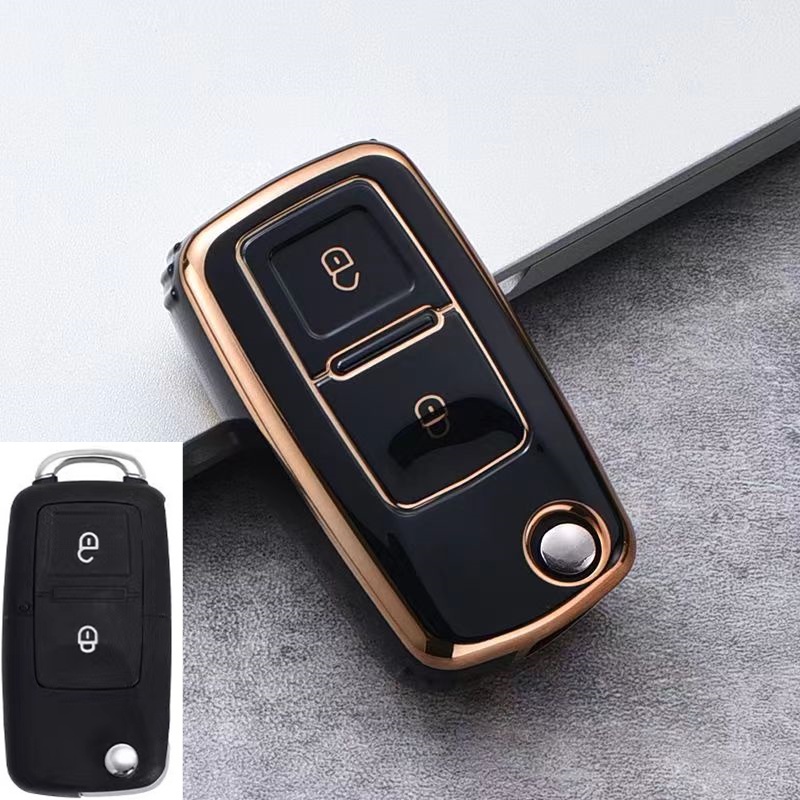 Untuk Volkswagen key case Golf7 MK7 Tiguan MK2 Ateca Leon Fr2 Ibiza Skoda Octavia