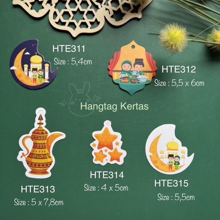 

HTE31* Hangtag| Tag Kartu Eid Mubarak| Lebaran| Idul Fitri| Idul Adha HTE