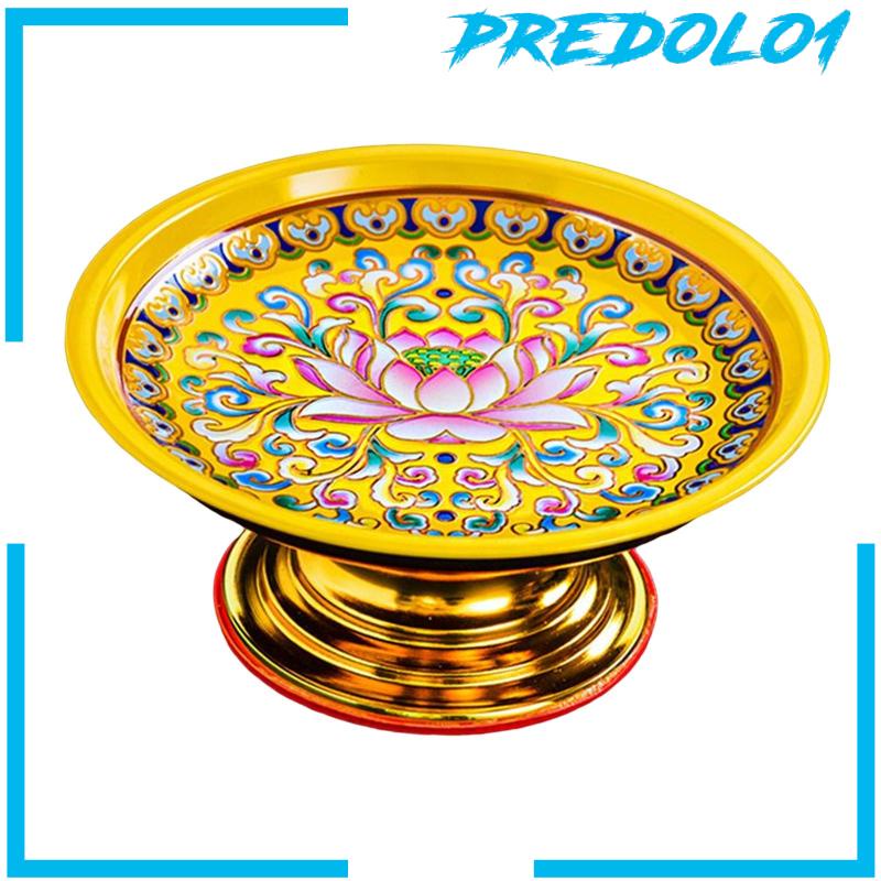 [Predolo1] Tray Candi Bahan Alloy Mudah Diisi Dekorasi Kuil Buddha Gaya China