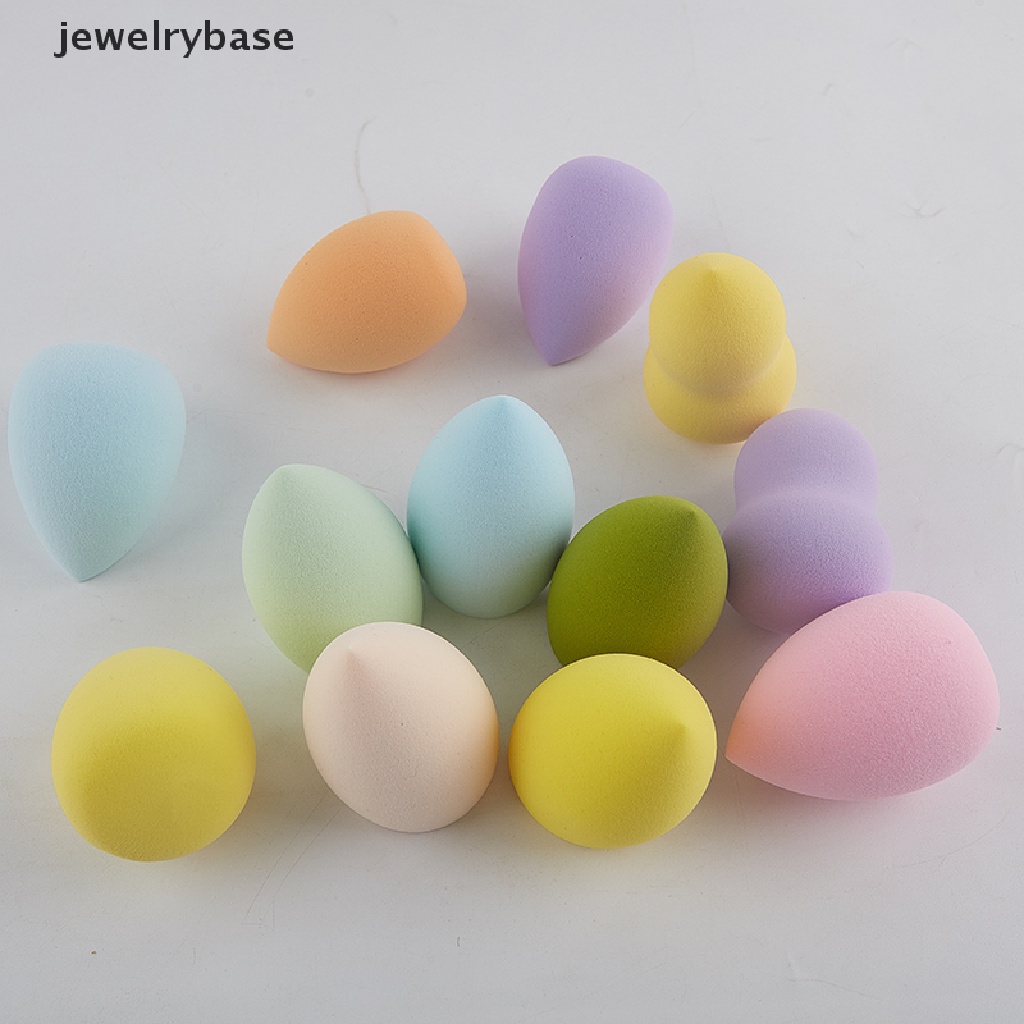 [jewelrybase] Colorful Lembut Tetesan Air Kecantikan Makeup Spons Kosmetik Bedak Puff Butik