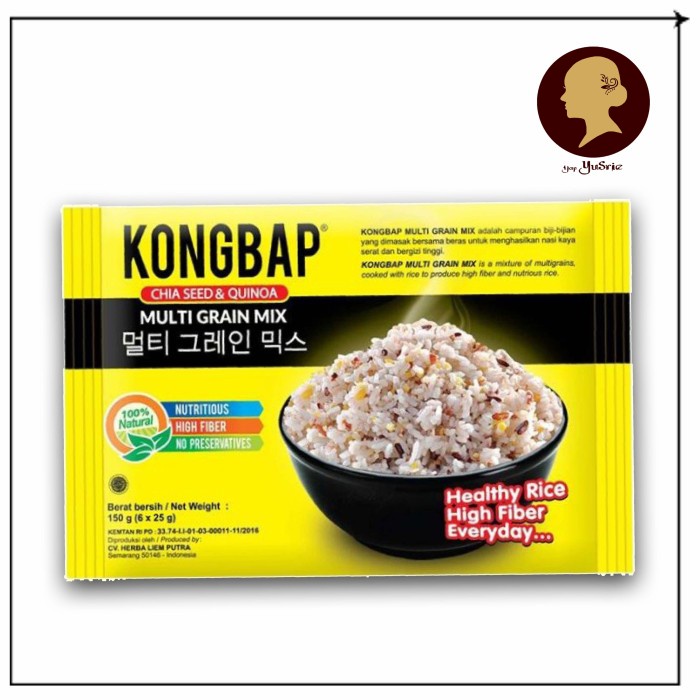 

KONGBAP MURAH 150g MULTI GRAIN RICE SEED CHIA HIGH FIBER SEHAT SERAT - Kuning