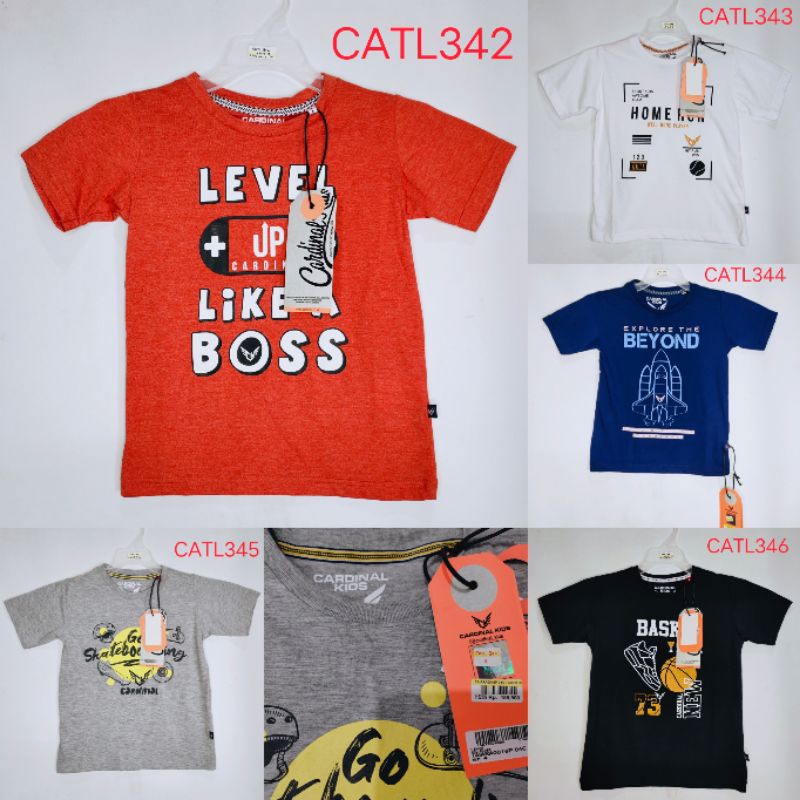 News Arrival Kaos Anak Laki-laki dari CARDINAL KIDS  PROMO CATL342 CATL343 CATL344 CATL345 CATL346