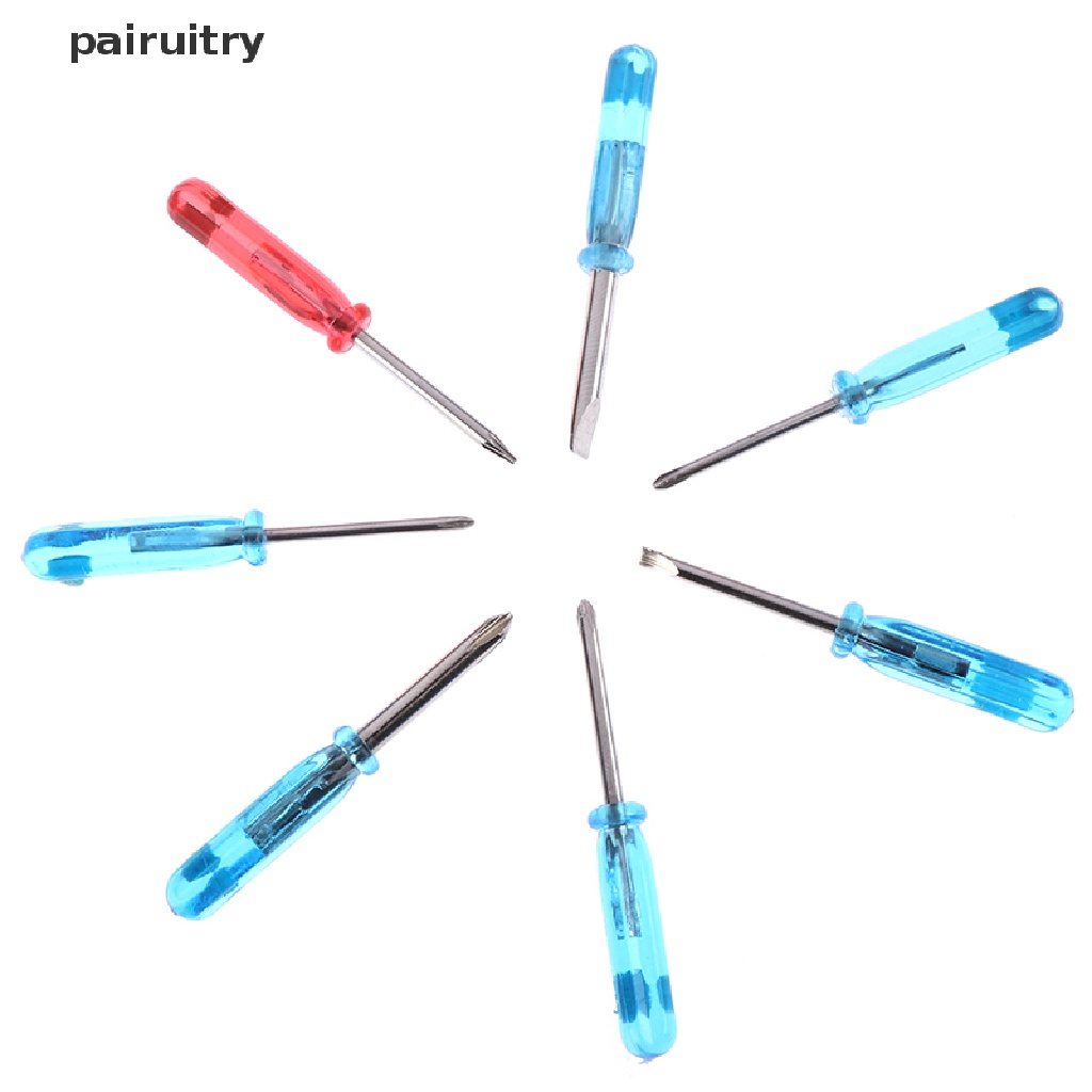 Prt 7pcs/set Biru 45mm x 3mm Obeng cross Kecil mini set Alat Perbaikan  Prt