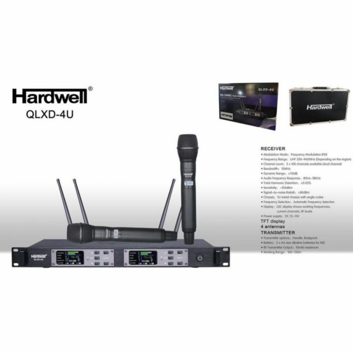 Mic Wireless Hardwell QLXD 4U / Hardwell QLXD 4 U / QLXD4U Original