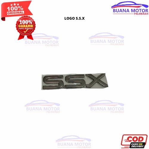 Logo Emblem Chrome S.S.X Kijang Kapsul Original
