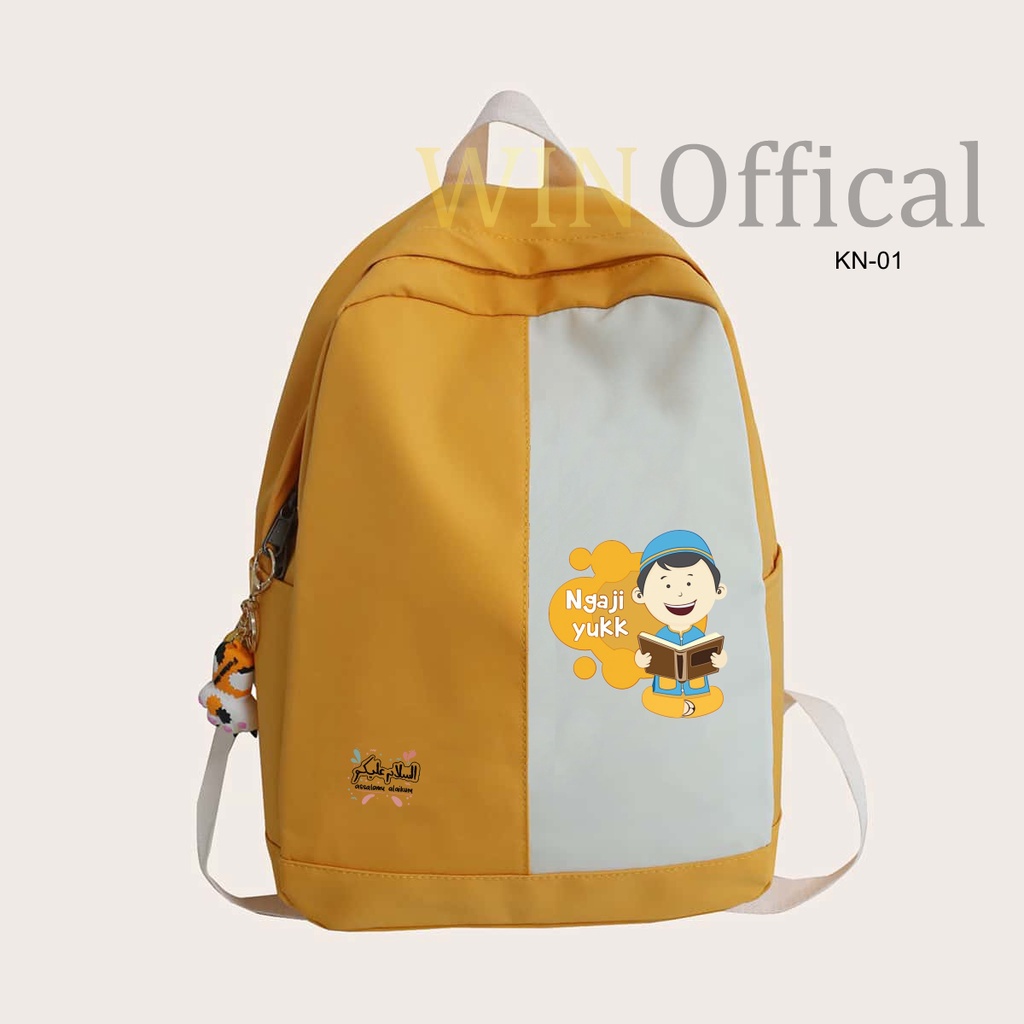 Tas Ngaji Anak Perempuan Buat Al Quran Murah - Tas Ngaji Anak Perempuan Murah - Tas Ransel Mengaji Ngaji Ngaj Al quran Iqro Buat Untuk Anak Remaja Dewasa Cewek Wanita Cowok Laki Model Gambar Bts Bt21 Lol Unicorn Frozen Polos  Harga Kecil