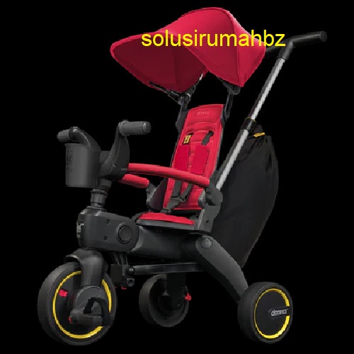 Doona Liki Trike S3 Sepeda Roda Tiga Lipat Anak Doona - flame red