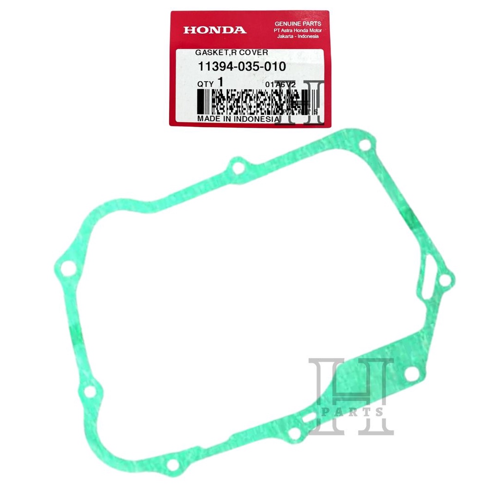 PAKING GASKET BAK BLOK KOPLING KANAN R COVER GRAND SUPRA 11394-035-010 ASLI ORIGINAL AHM HGP