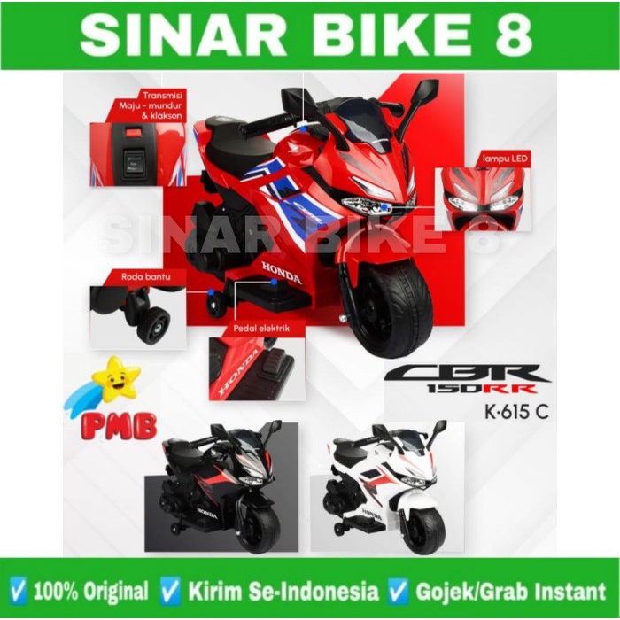 Motoran Aki Anak Model HONDA CBR 150RR PMB K-615 C