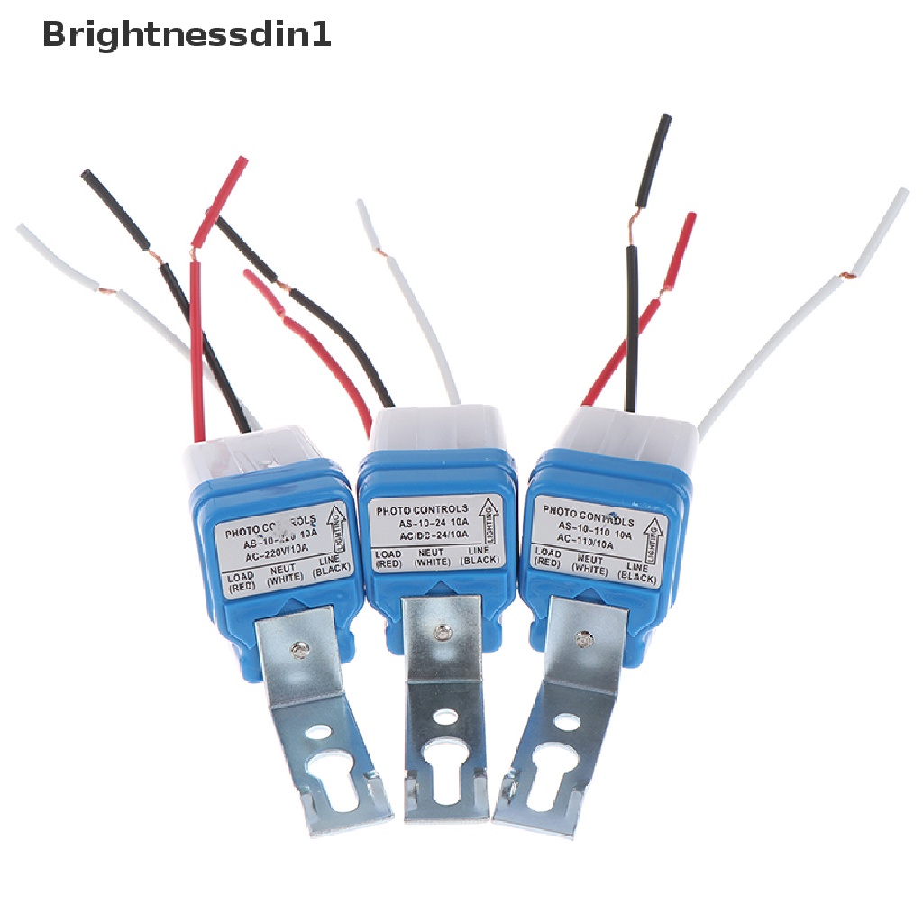 [Brightnessdin1] Ac 24v 110v 220v Saklar Lampu Jalan Otomatis Malam on day off sensor switch Butik