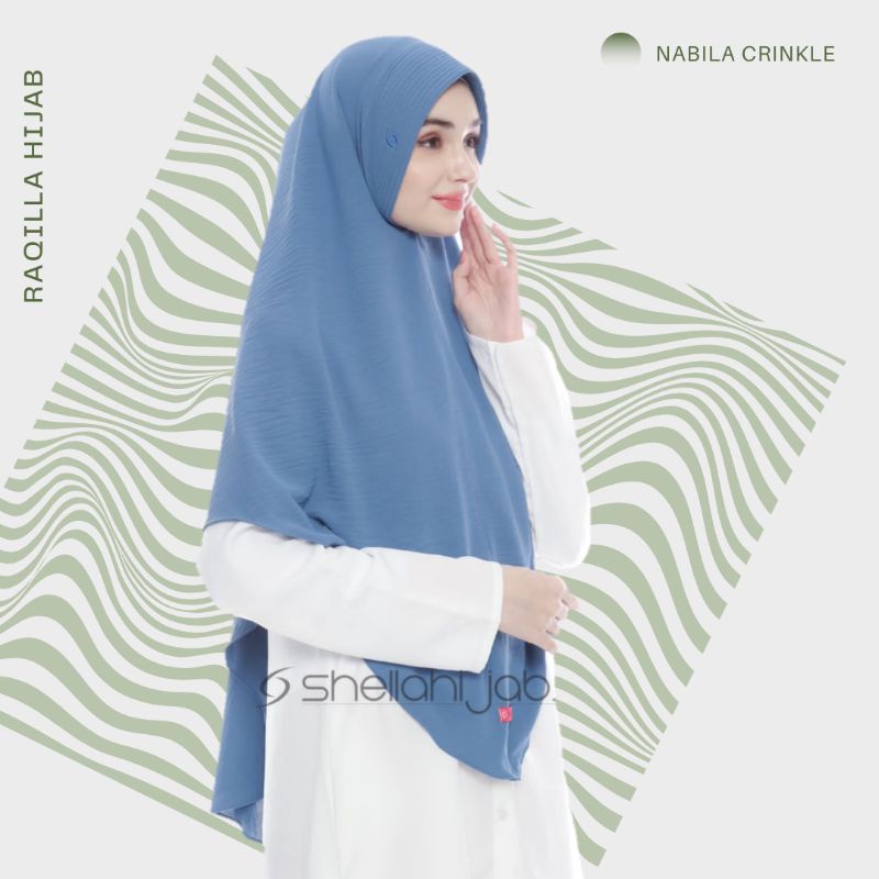 Khimar NABILA Hijab Crinkle AirFlow Ped Bulan Sabit