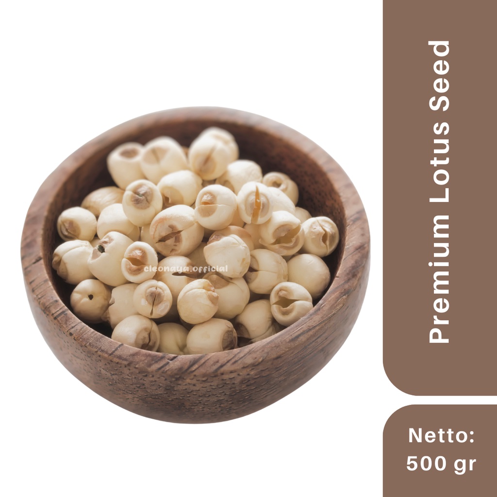 

Jual Lotus Seed / Biji Teratai Grade AA Kualitas Premium 500 Gram
