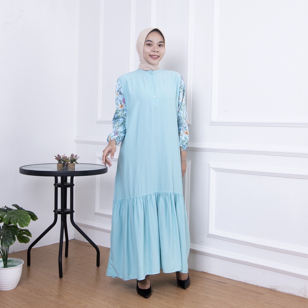 IL - DRESS SHABRINE WANITA KATUN RAYON PREMIUM / GAMIS HOMEY WANITA MUSLIM BAHAN ADEM