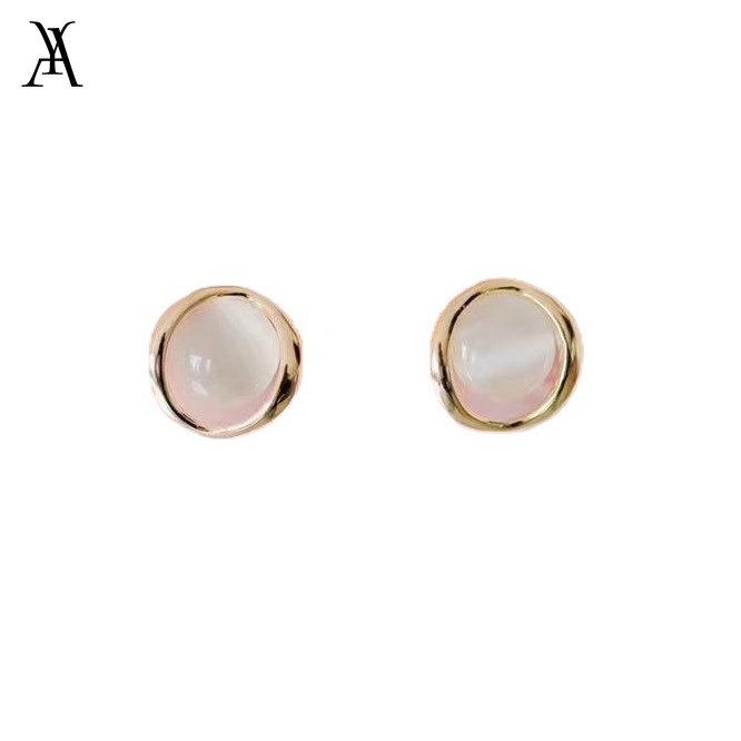 AY(CN) Anting Tusuk Opal Anting Tusuk Fashion Anting Emas Untuk Aksesoris Perhiasan Wanita