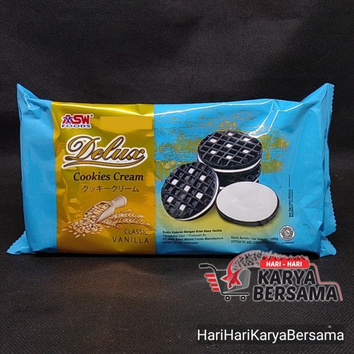 

BISKUIT HATARI DELUX COOKIES CREAM CLASSIC VANILLA 160GR