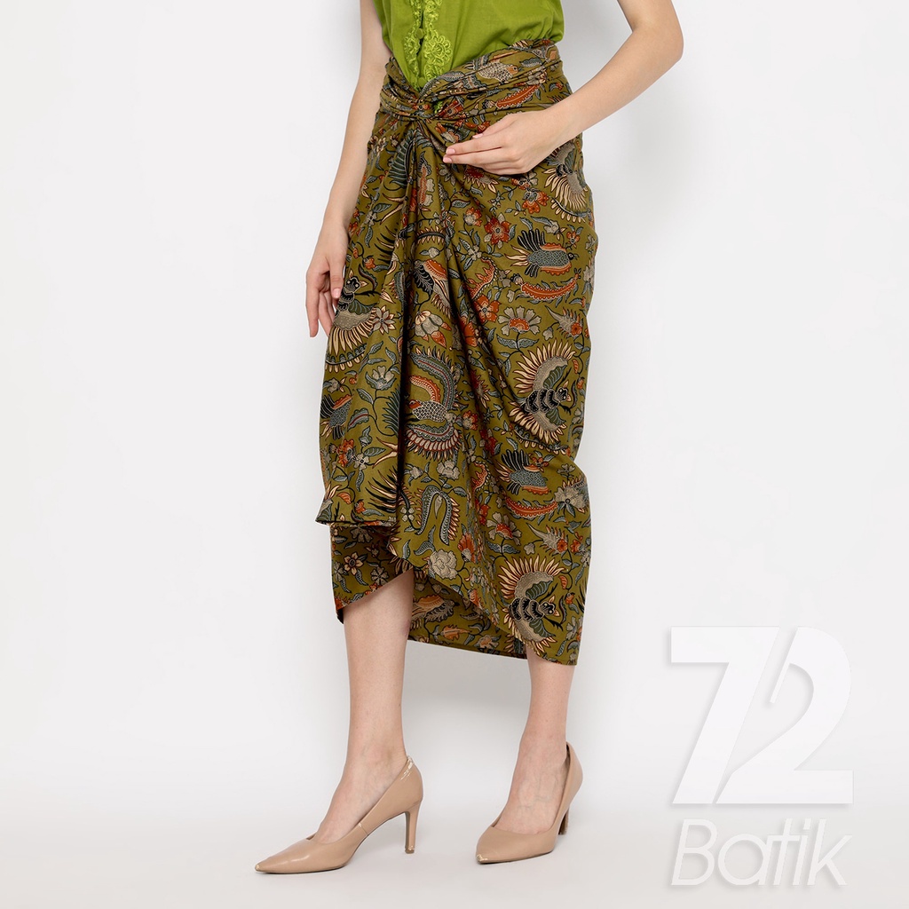 ROK BATIK SPAN Aurora Skirt Lilit Kebaya Instan Modern Wanita Motif Burung Duri Warna Hijau 723199 Cap 72 - Rok Batik Lilit Bawahan Skirt Kamen Kebaya Songket Batik Panjang Plisket Span Instan Jadi Bali Lembaran Premium Modern Untuk Wanita Kondangan