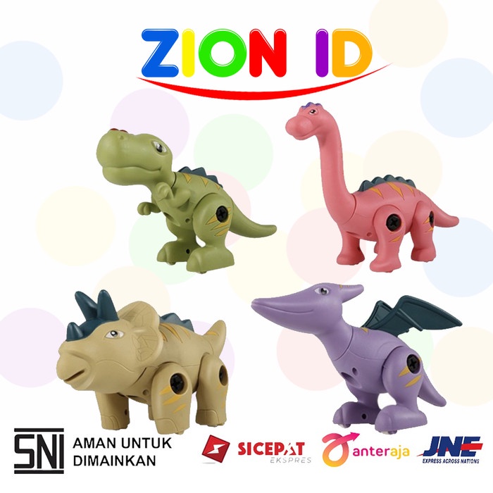 Mainan Dinosaurus lucu mainan bongkar pasang dinosaurus mainan dino