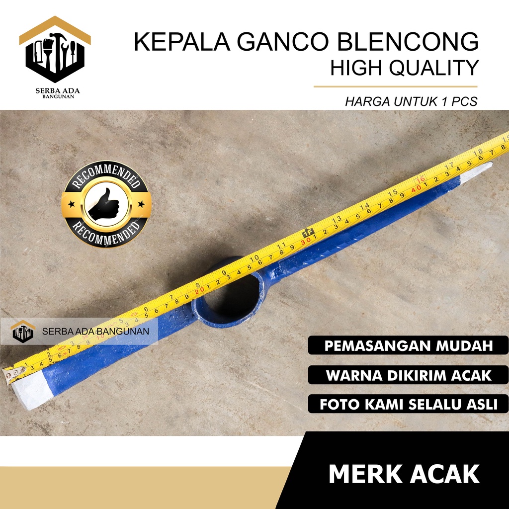 Blencong - Ganco - Gancu - Belencong pacul cangkul ganco tanah per baja asli / ganco per tajam dan kuat