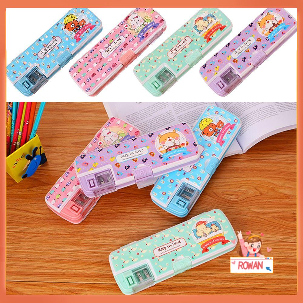 R-flower Pencil Case Perlengkapan Siswa Lucu Kotak Alat Tulis Multifungsi