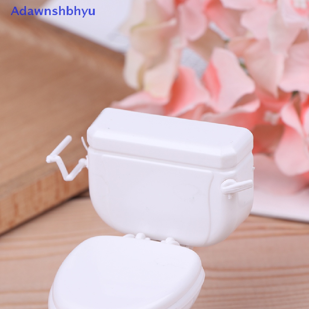 Adhyu Furniture Rumah Boneka Vintage Kamar Mandi Toilet Miniatur Mainan Boneka Aksesoris ID