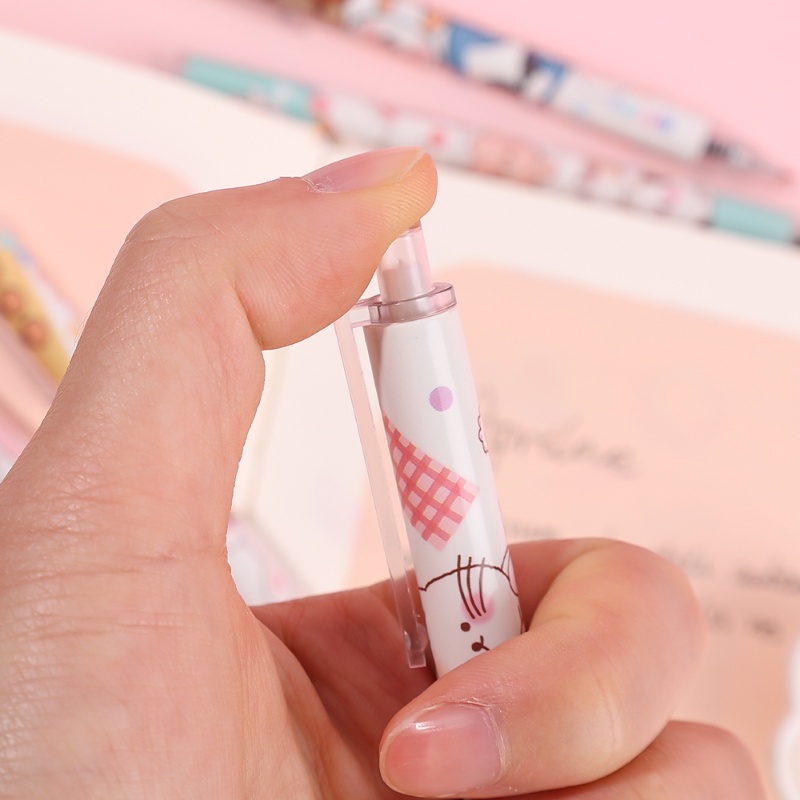 1 Pc Kawaii Lucu Press Pen Kartun Kucing 0.5 mm Hitam Tinta Gel Pulpen Siswa Menulis Alat Tulis Kantor Perlengkapan Sekolah