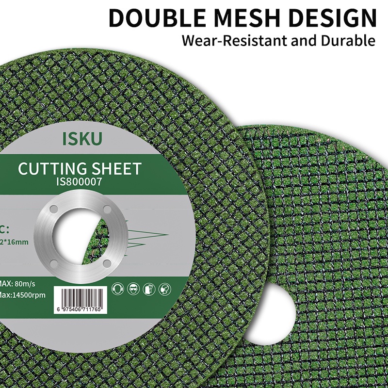 ISKU Mata Gerinda Potong Batu  Besi Cutting Wheel 4 Inch Flip Disc 107 x 1.2 x 16 mm stain less