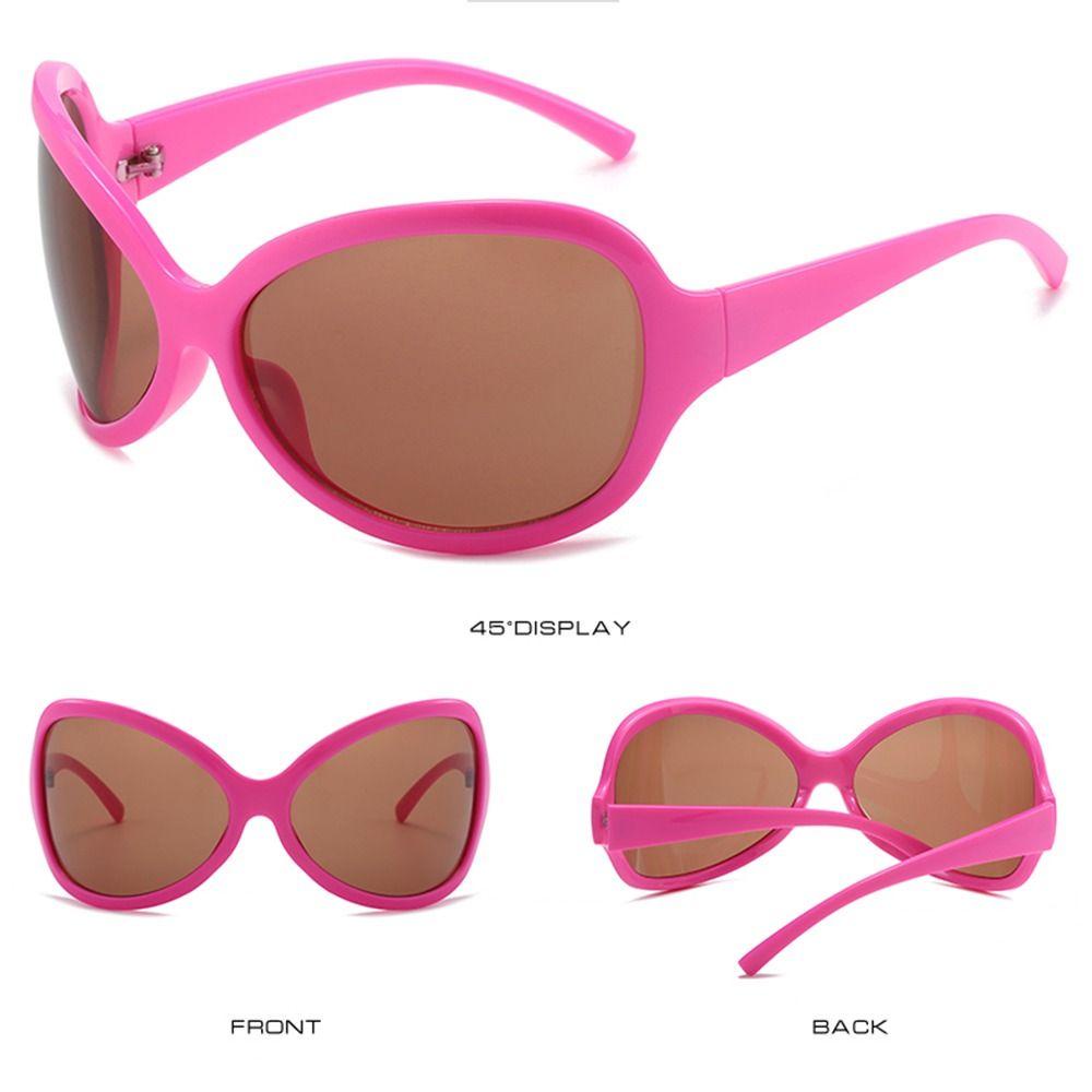 Lily Kacamata Hip Hop Unik Y2K Oversized Cool Shades