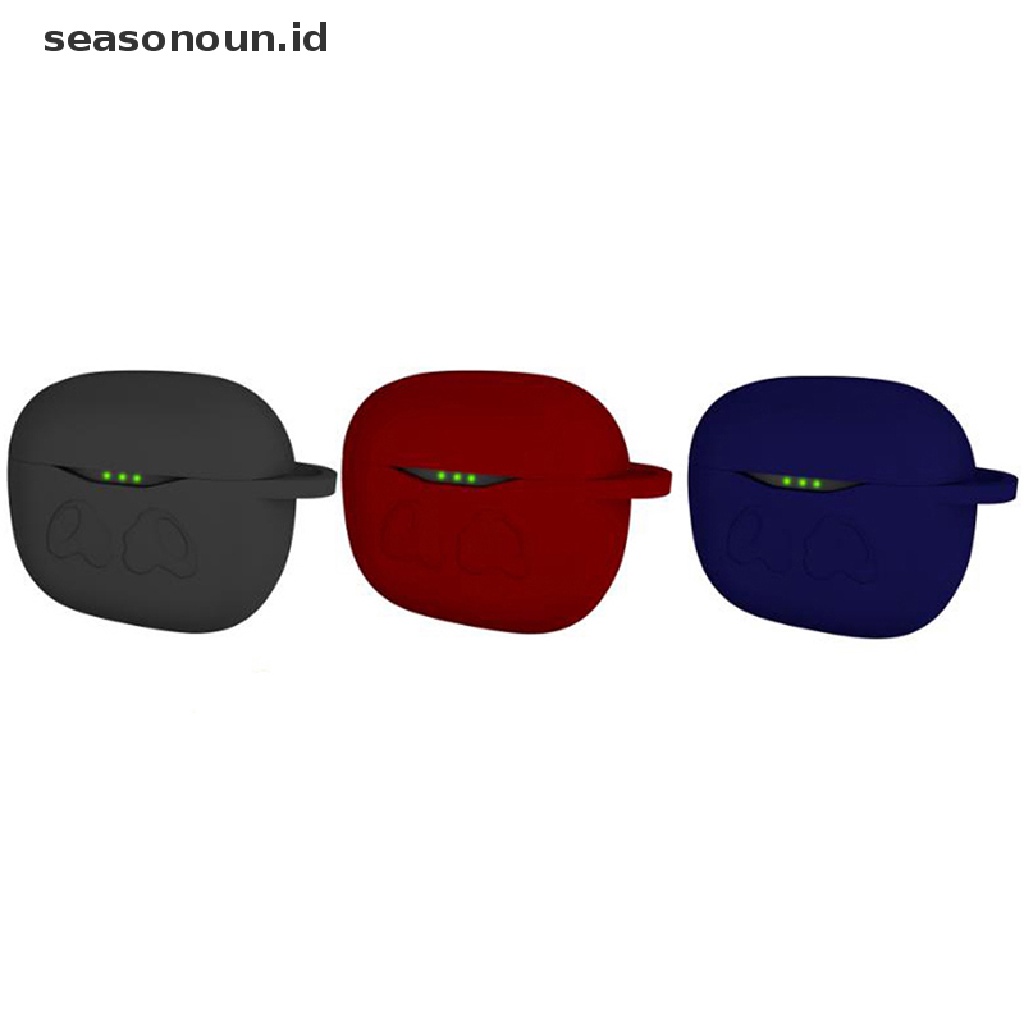 Seasonoun Earphone Portabel Pelindung Silikon Case Cover Untuk Earphone JBL Tune T120TWS  .