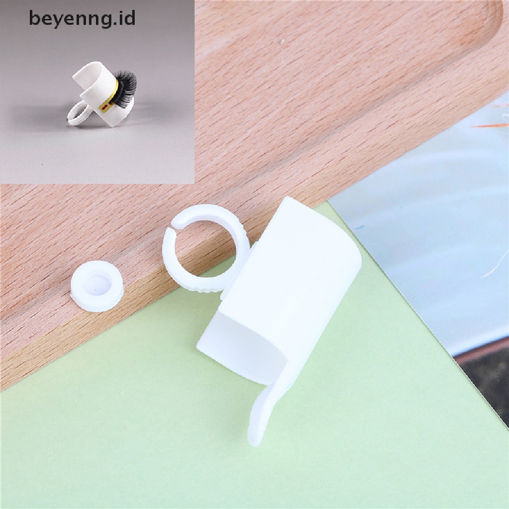 Beyen Eye Lash Strip Holder Palet Lem Cincin Cups Set Volume 3D Eyelash Extensions Set ID