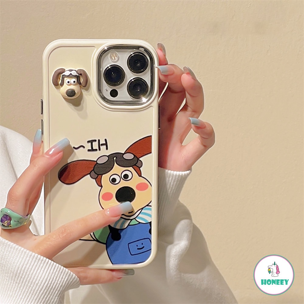 Case 3D Paw Dog Cair Metal Gaya Kompatibel Untuk iphone 13 Pro Max Case Untuk 12 11 14 Pro Max Perlindungan Kamera Shockproof Bumper Soft Case