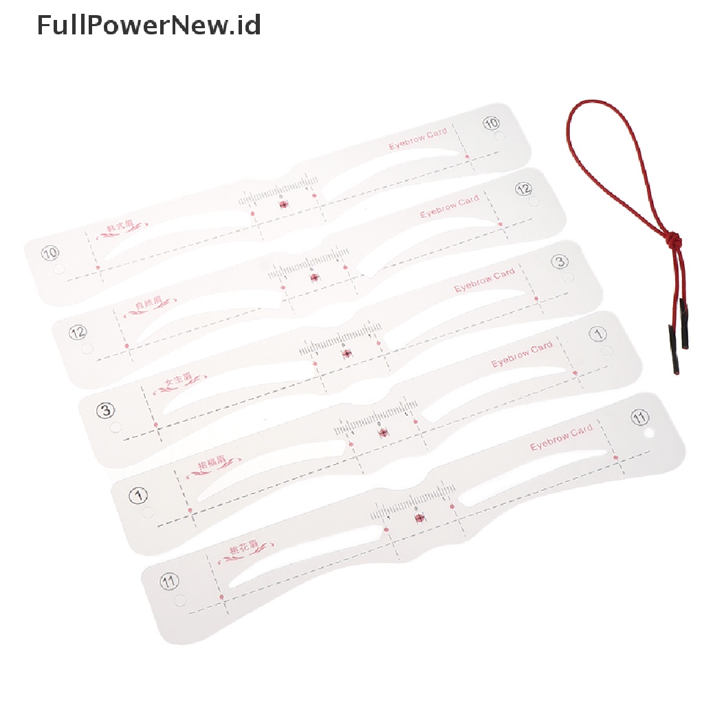 Power 12Pcs Silikon Stiker Alis Alis Template Sariawan Artefak Makeup Tools ID