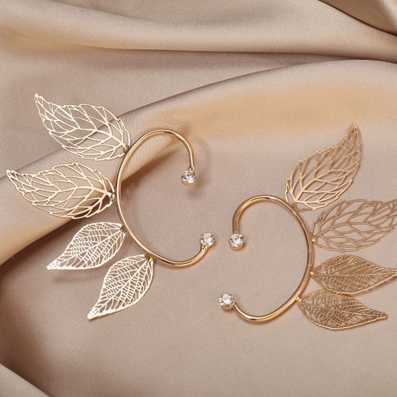 [AYBX] 1pc Wanita Chic Sebelas Manset Telinga Daun Maple Peri Anting Klip Untuk Perempuan Pernikahan Ear Cuff